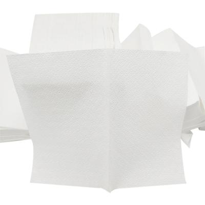 China Super Absorbent Virgin 100% N/Z V Fold White Tissue Paper Hand Towel 21*16.5cm for sale