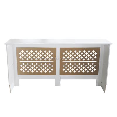 China Home Furniture ZJH Lacquer Finish Modern Design High Quality Storage Radiator Cover Wood Cabinet For Living Room for sale