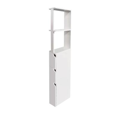 China ZJH Sustainable Floor Standing Tall Bathroom Storage Cabinet With Shelves And Drawers Bath Cabinet With Shelf for sale