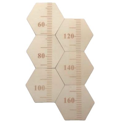 China Europe Nordic Baby Height Ruler Kids Room 80-180cm Wooden Hanging Ruler for sale