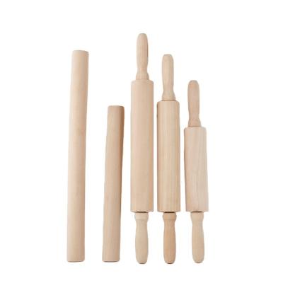 China China Solid Wood Pin, Lotus Wood Lacquer Wax Free Roller, Dumpling Skin Surface Pressing Baking Tool 35*4cm for sale