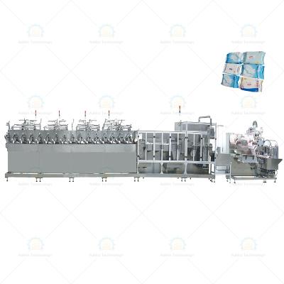 China Interfold Type& single extraction high-speed automatic wet wipes machine baby wipes machine household wipes machine for sale