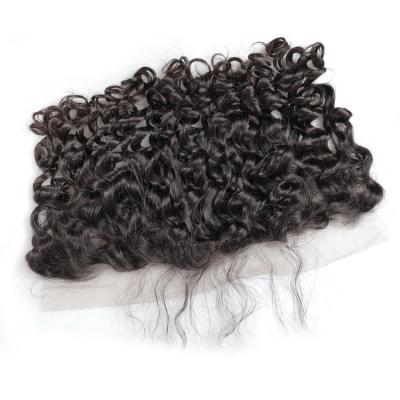 China Straight raw virgin loose wave 13x6 lace frontal hair, 30 inch loose wave bundles with frontal and deep wave bundles with lace headband for sale