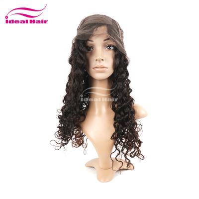 China Hot Sales Deep Wave 1B 30 Cuticles Two Tone Color Full Lace Wig, 120% Density Full Lace Wig for sale