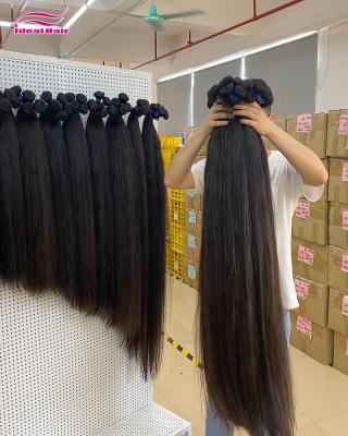 China Double Cuticle Pulled Wholesale Straight Align Raw Hair Bundles for sale