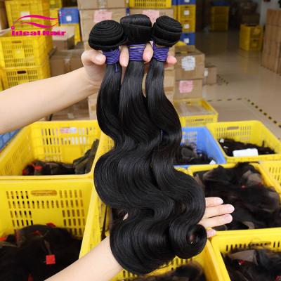 China Raw Unprocessed Virgin South Indian Body Wave Temple Hair, Indian Body Wave Hair for sale