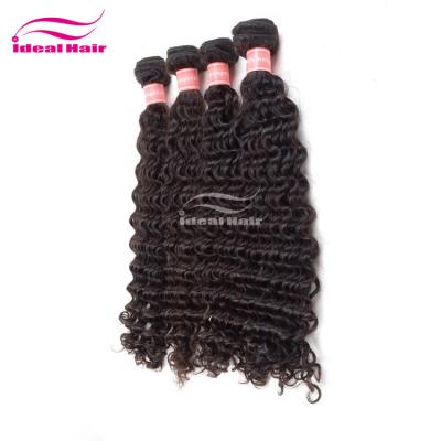 China Factory Price Cheap Curly Wave Hair Curly Hair Weft ,Baby Raw Curly Black Hair Weft for sale