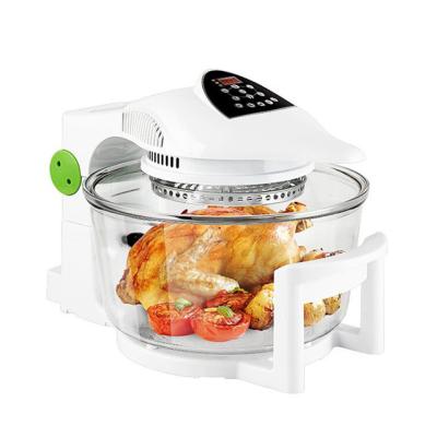 China Household Portable Electric Baking Convection Turbo Oven Round Glass Container for sale