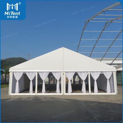 China Australia 10x40m Waterproof Clear Wedding Marquee Tent With Durable Glass Walls For 200-300 Guests for sale