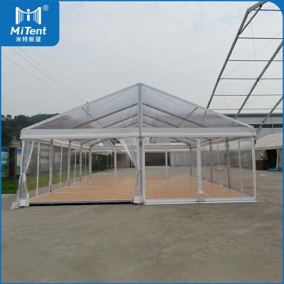 China Waterproof European 8x12m clear roof party resort marquee tent for product showroom for sale