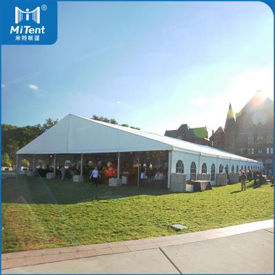 China 25x60m large company promotional event waterproof exhibition tents with waterproof polyester for 1000 people for sale