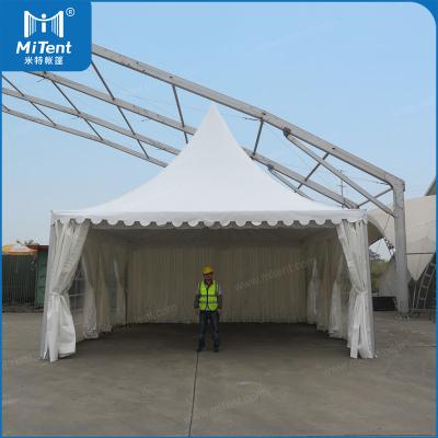 China Waterproof Germany 6x6m Pagoda Marquee Tent Wedding Party Tent with Lining and Curtains for Concerts for sale