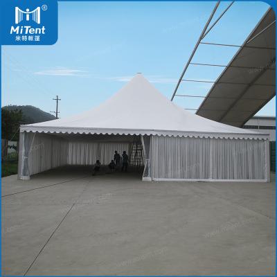 China Waterproof Durable 14x14m Large Transparent Pagoda Tent For 150 Seaters Birthday Party Events for sale