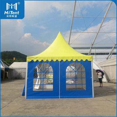 China 4x4m waterproof african family party pagoda marquee tent with canvas branding roof for exhibitions for sale