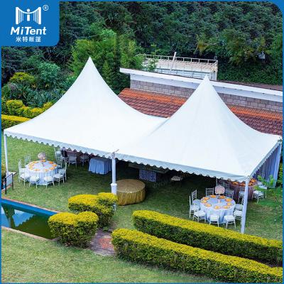 China Waterproof Kenyan B-Line Pagoda Tent 6x6m For Wedding Party With Clear Sides And Ceilings for sale