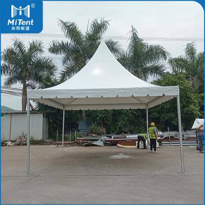 China Waterproof 5x5m Pyramid Pagoda Tent with 850gsm PVC Roof for Commercial Booth for sale