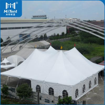 China 18x42m Waterproof Stylish Waterproof Peg And Pole Tent For Outdoor Wedding Party Events for sale