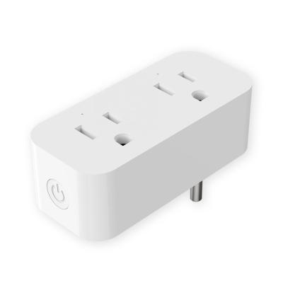 China Wifi Wi-Fi Smart Plug US APP Auxiliary Intelligent Control Life Alexa And Google Control Smart Plug for sale