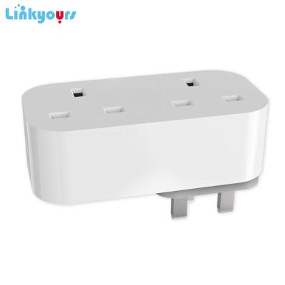 China Wifi Tuya Goole Home Amazon Alexa Smart Plug wifi plugs UK standard socket for electric for sale