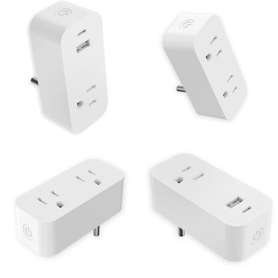 China US Standard Smart Home Electrical Smart Wifi Plug Socket Work With Tuya Alexa CLY807-US for sale