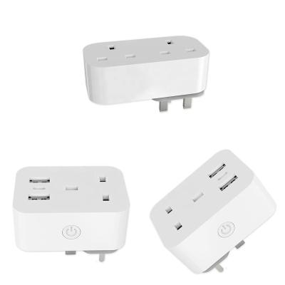 China UK Smart Plug Radio Remote Control On/Off With Dual USB Plug Smart Plug CLY814U-UK for sale