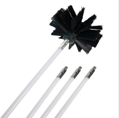 China Hot Selling Viable Chimney Brush Kit Electric Chimney Sweeper Brush Dryer Vent Cleaning Brush 9pcs for sale