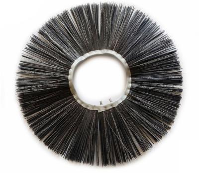 China Mascot Good Quality Sustainable Plastic Sweeper Sweep Industrial Rotary Brush Ring Snow Broom Disc Wafer Brush for sale