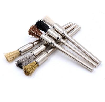 China Brass Wire Pen Shape Crimped Polishing Brush Viable Good Prices for sale