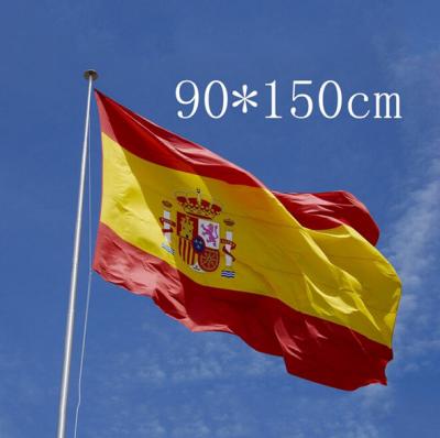 China Wholesale Custom Strong Color Stability Polyester National Flag 3*5ft Spain Low MOQ Flag for sale