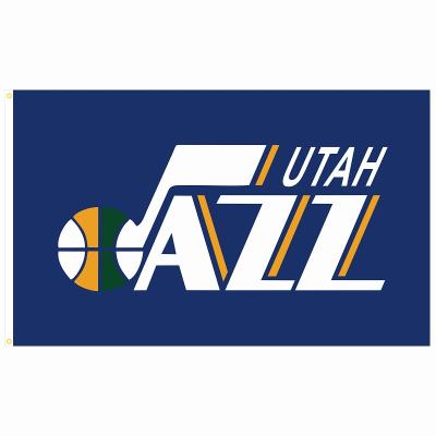 China High Quality Strong Color Stability NBA Custom 90x150cm Utah Jazz Flag 3*5ft Wholesale Fast Delivery Flag for sale