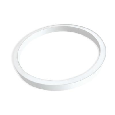 China Minimalist Aluminum LED Ring Pendant Light 78cm Aluminum Circle Light With Opal PC Cover for sale