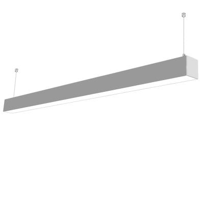 China Linear Desk Light 1.2m 40w LED Single Aluminum Pendant Linear Light For Warehouse, Shop, Office for sale