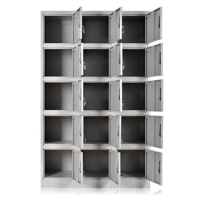 China Modern Design 12 Compartment (Height) Adjustable Door High Quality Metal Custom Wardrobe for sale