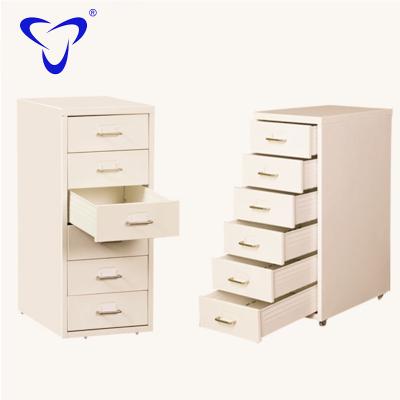 China Foldable steel makeup storage helmer drawer wholesale price home use furniture with 6 drawers metal storage drawer cabinet for sale