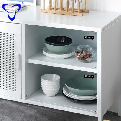 China (Other) Adjustable High Quality Storage Cabinet With A Mesh Door Kitchen Use Convenient Metal Stainless Storage Cabinet for sale