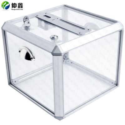 China Sustainable Transparent Acrylic Donation Box Ballot Box , Hot Sale Election Box For Voting for sale