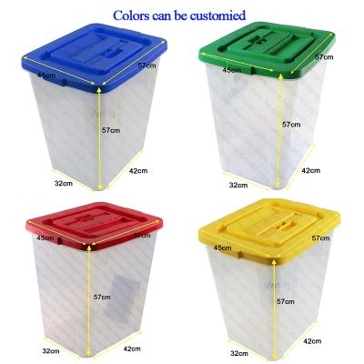 China 80L-100L Sustainable Plastic Election Ballot Box Voting Box With Security Seals for sale