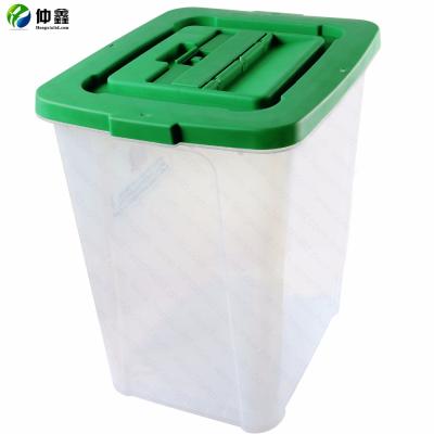 China Best Price Viable Clear Plastic Ballot Box PP Voting Box With Security Seals for sale