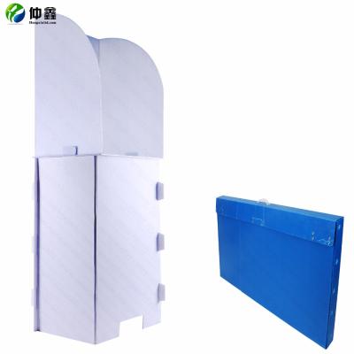 China Recyclable Single Person Corrugated Plastic Voting Booth For Election / Polling Station for sale