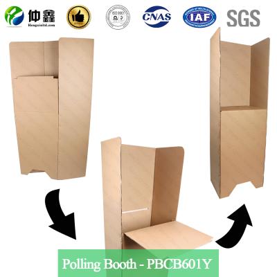 China Recyclable water proof cardboard voting booth, voting table, voting stand for sale