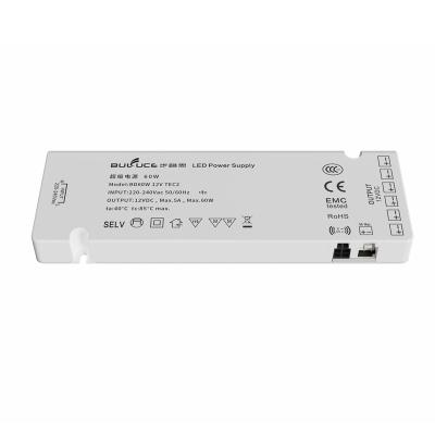 China OEM 60W Lighting Accessories Made in China 12V 24V 3A 3000MA LED Driver with CCC 3C CE RoHs Certificates BD-60W12VTEC2 for sale