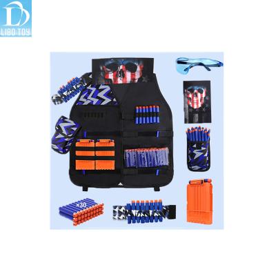 China 2021 Lightweight Wholesale Tactical Vest Set Kids Adjustable Thin Elite Kit For Nerf Toy Guns Tactical Vest for sale