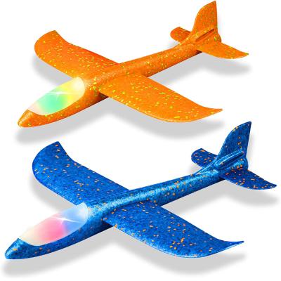 China Outdoor Kids Toys Game EVA Airplanes Launcher with Colorful Light 3,4,5,6....12 Years Old Boy and Girl Toy Launcher Flying Flat Toy for sale