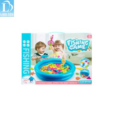 China Hot Sale Eco-friendly Kids Magnetic Fishing Game Sets Inflatable Pool Water Toys for sale