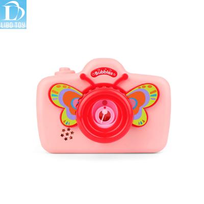 China Make Colorful Bubble Hot Sale Summer Outdoor Toys Electric Colorful Butterfly Bubble Camera With Water Toy For Kids Music And Light Bubble Machine for sale