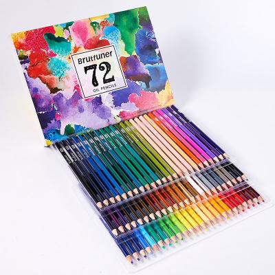 China Brutfuner Professional Fine Art Oil Color 72 Color Oil Pencil For Art Drowing Sketching Painting School Student Art Supplies 05865 for sale