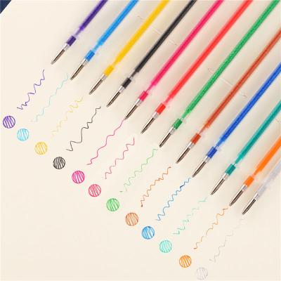 China The Normal 12 Colors/Multicolor Gel Pen Highlighter Refill Colorful Shining Parque Package Tip For School Chancery Gel Pen Set 04116 for sale