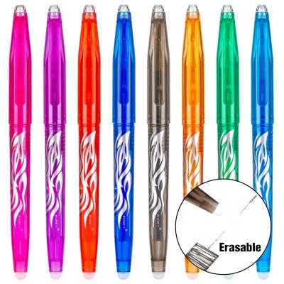 China office & School Erasable Gel Ink Rollerball Pens, 0.5mm, Quick-drying Rolling Ball Pens with Eraser 8 Colors Pack for sale