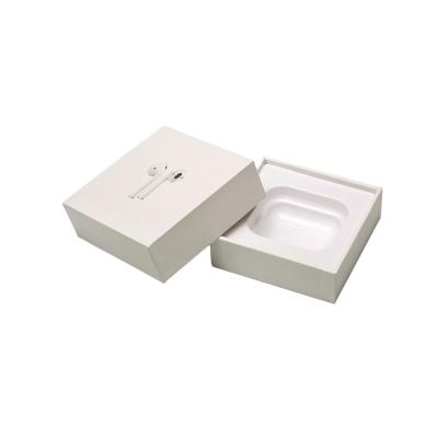 China Recyclable Shopping Earbuds Wireless Earphone Paper Box For Apple Airpods Pro Earphone Packaging Box White Custom for sale