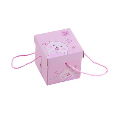 China Gradient Girl Heart Recyclable Paper Gift Box Packing Birthday Gift Weeding Bridesmaid Luxury Box For Gift for sale